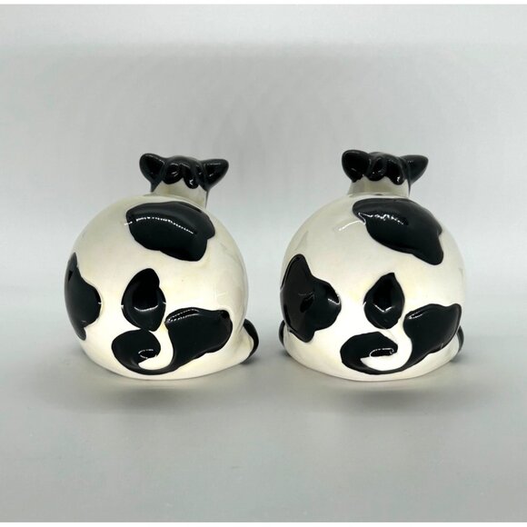 Silly Cow Salt & Pepper Shaker Ceramic Farmhouse Kitchen Decor Cottage Core - Picture 4 of 8